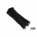 Bridas de Nylon PA 6,6mm de ancho Color Negras x 200mm
